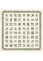 Libertyville Poppy Leaf Patchwork Fabric by Lewis & Wood