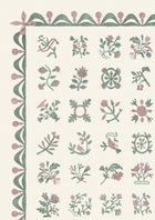 Libertyville Sage Rose Patchwork Fabric by Lewis & Wood