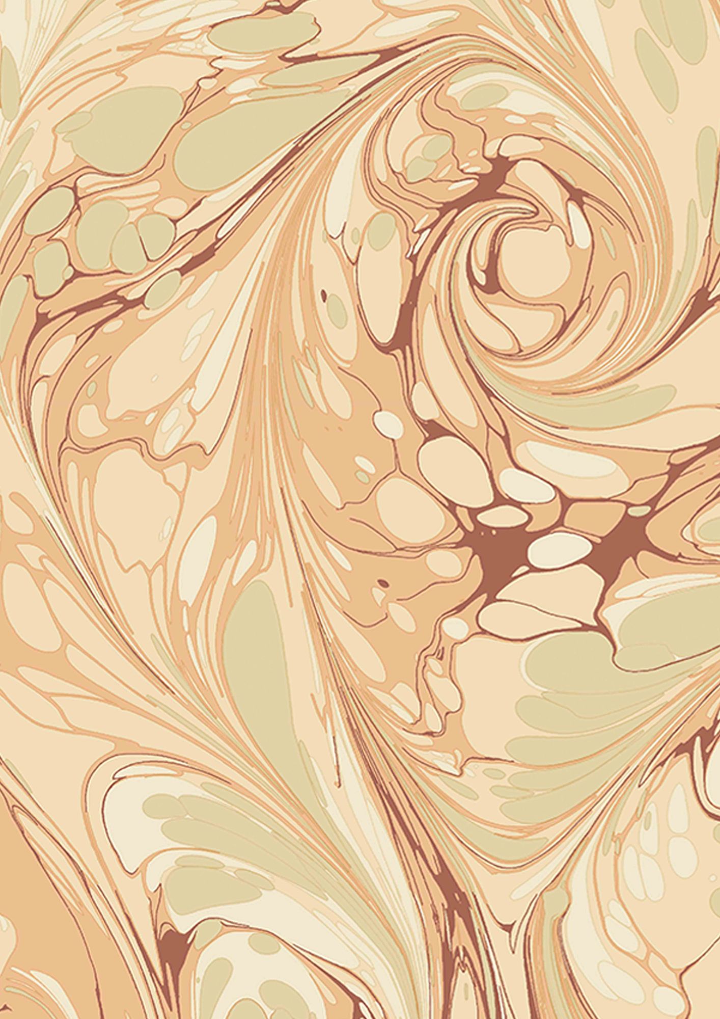 LW 116 81 Marble Coral Wallpaper by Lewis & Wood
