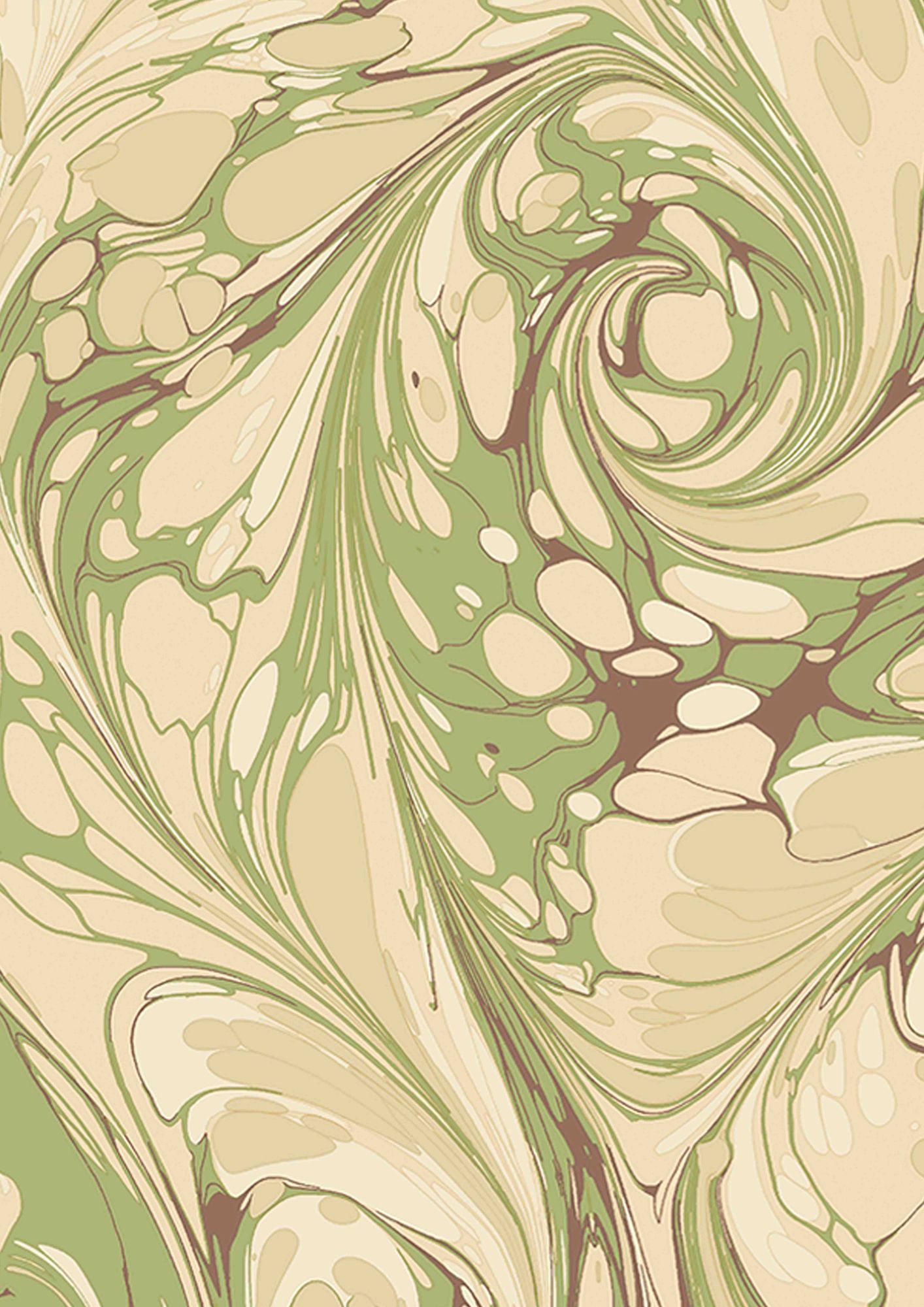 LW 116 354 Marble Green Wallpaper by Lewis & Wood
