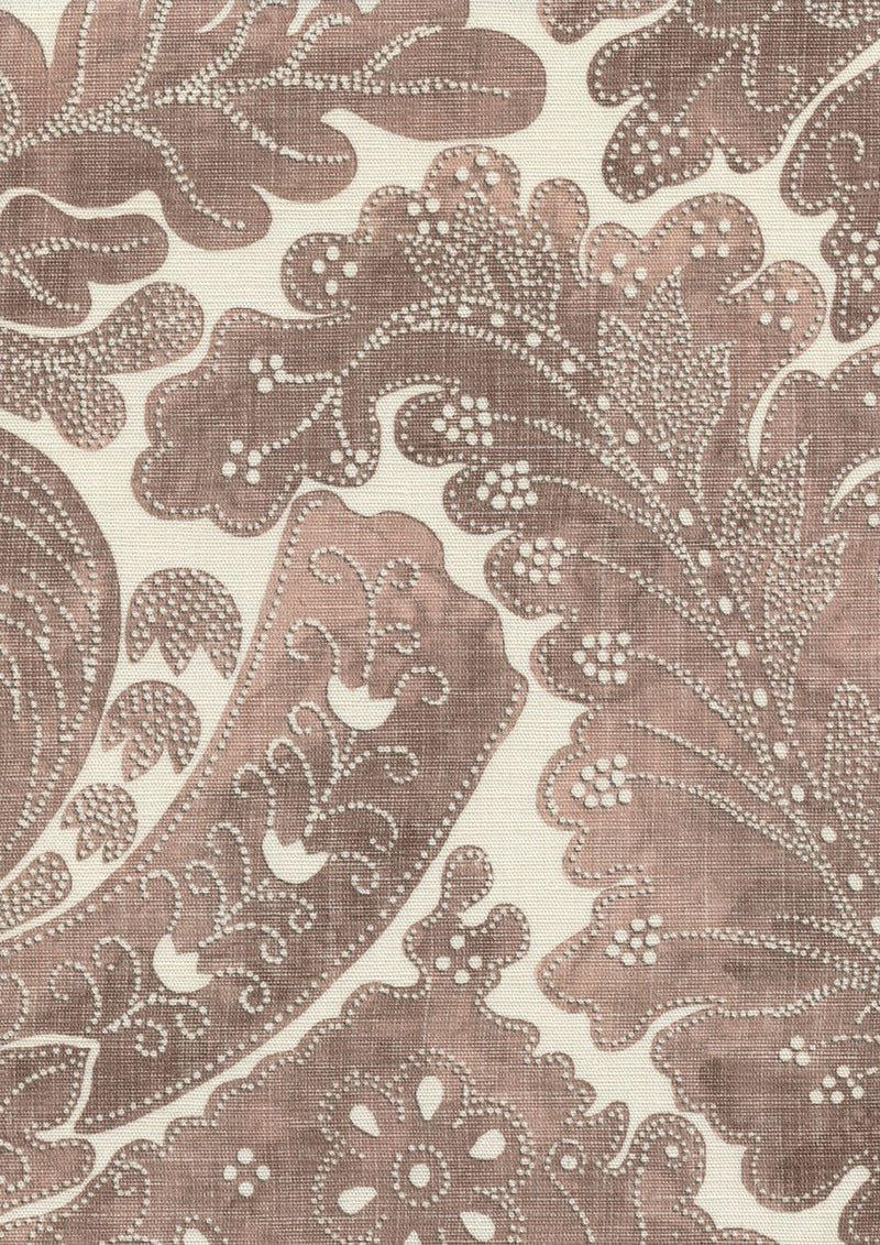LW 314 607 Nantessa Marron Fabric by Lewis & Wood