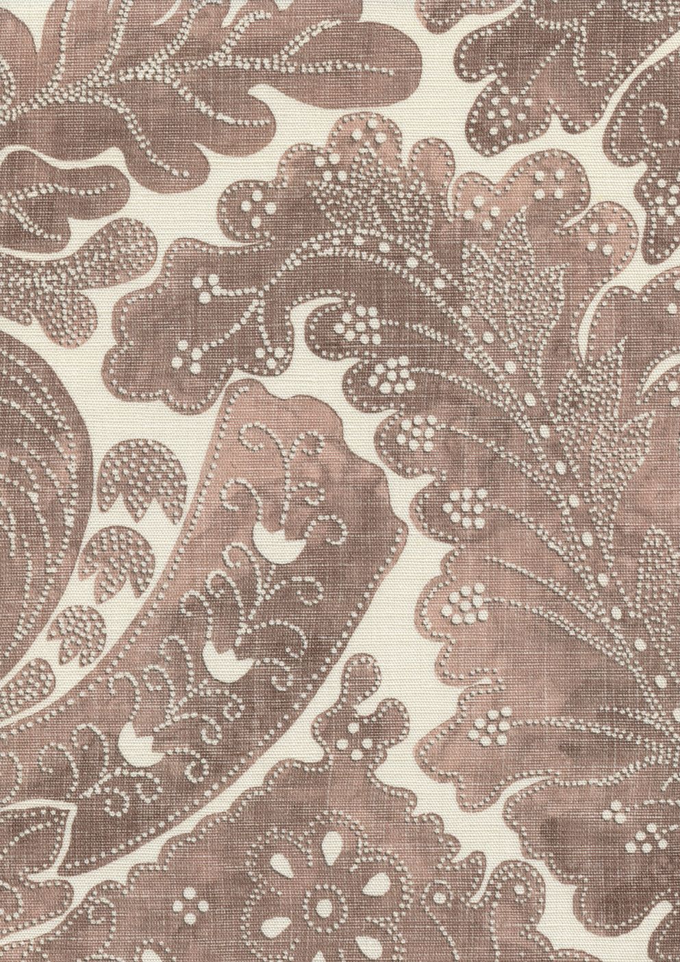 LW 314 607 Nantessa Marron Fabric by Lewis & Wood