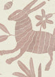 Otomi Bunny Pink Patchwork Wallpaper by Lewis & Wood