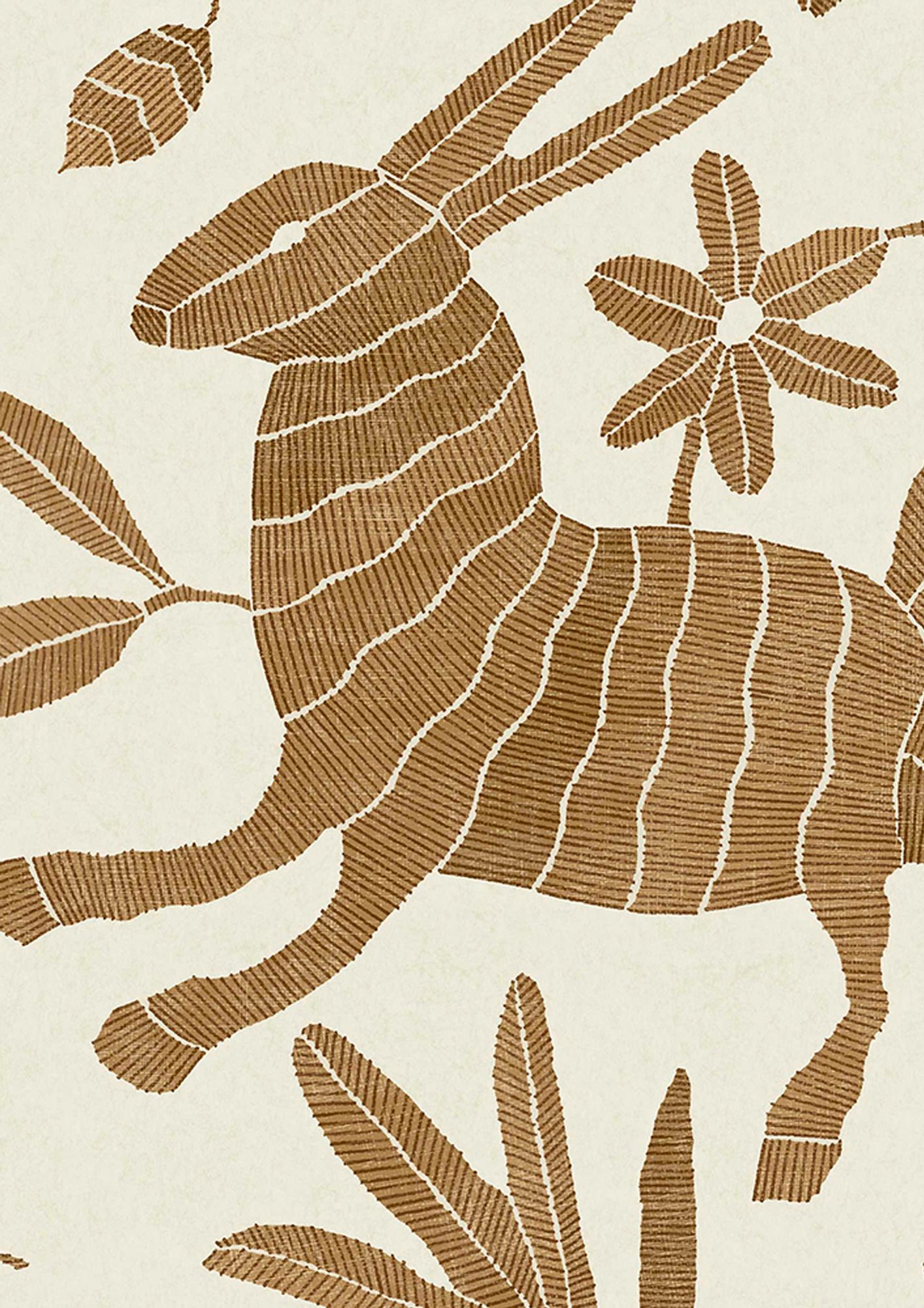 LW 352 657 Otomi Foxy Wallpaper by Lewis & Wood