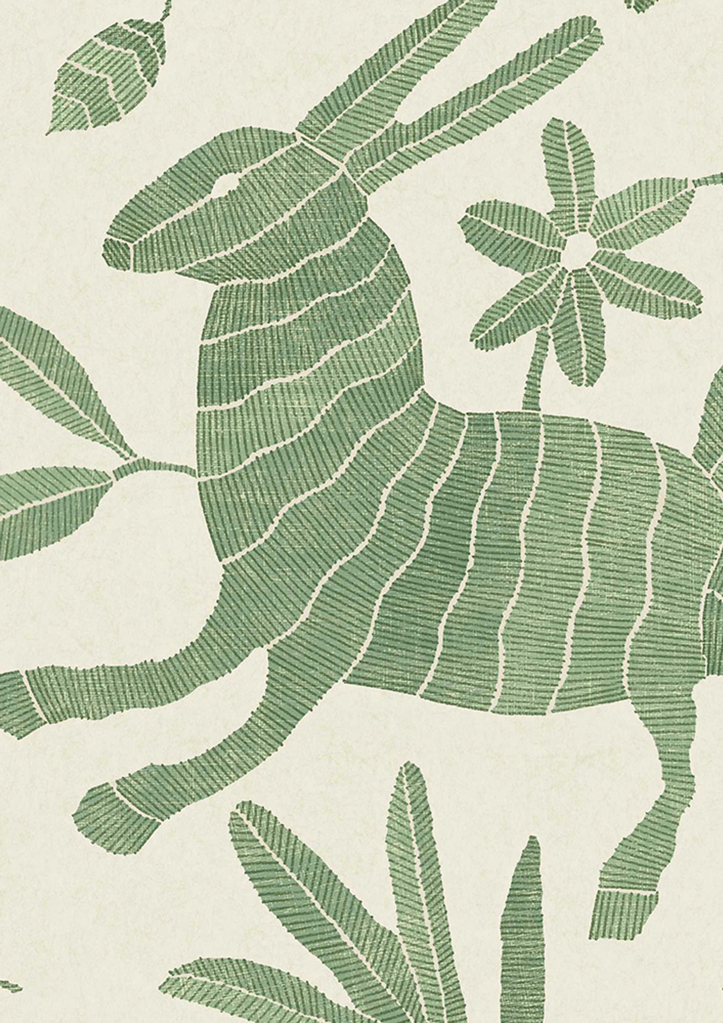 LW 352 658 Otomi Leafy Wallpaper by Lewis & Wood