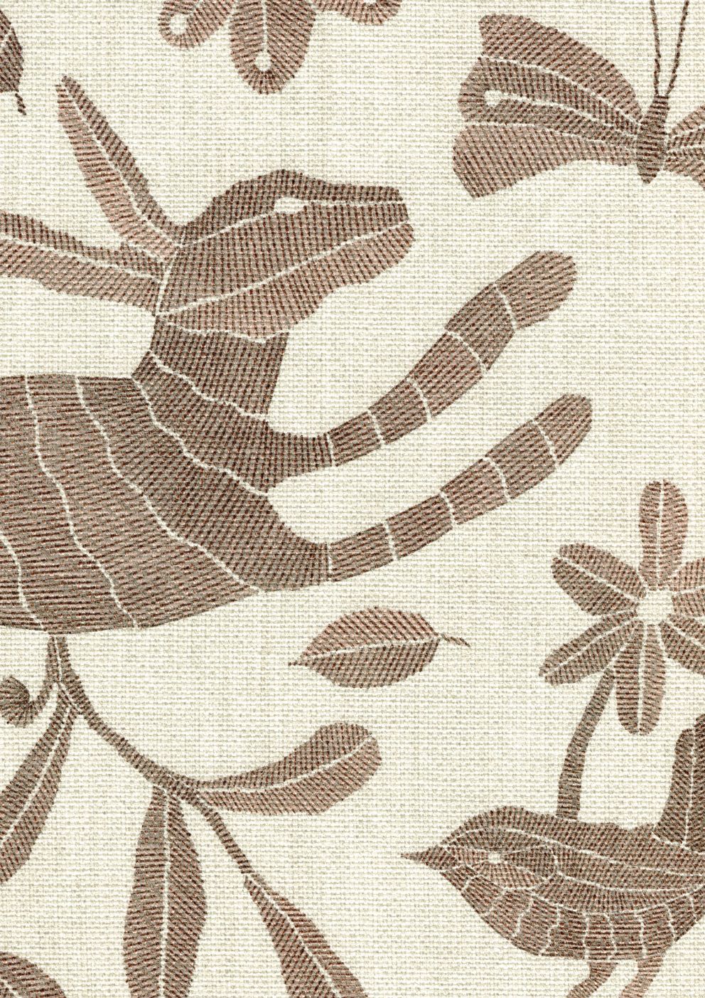 LW 350 664 Otomi Twiglet Fabric by Lewis & Wood