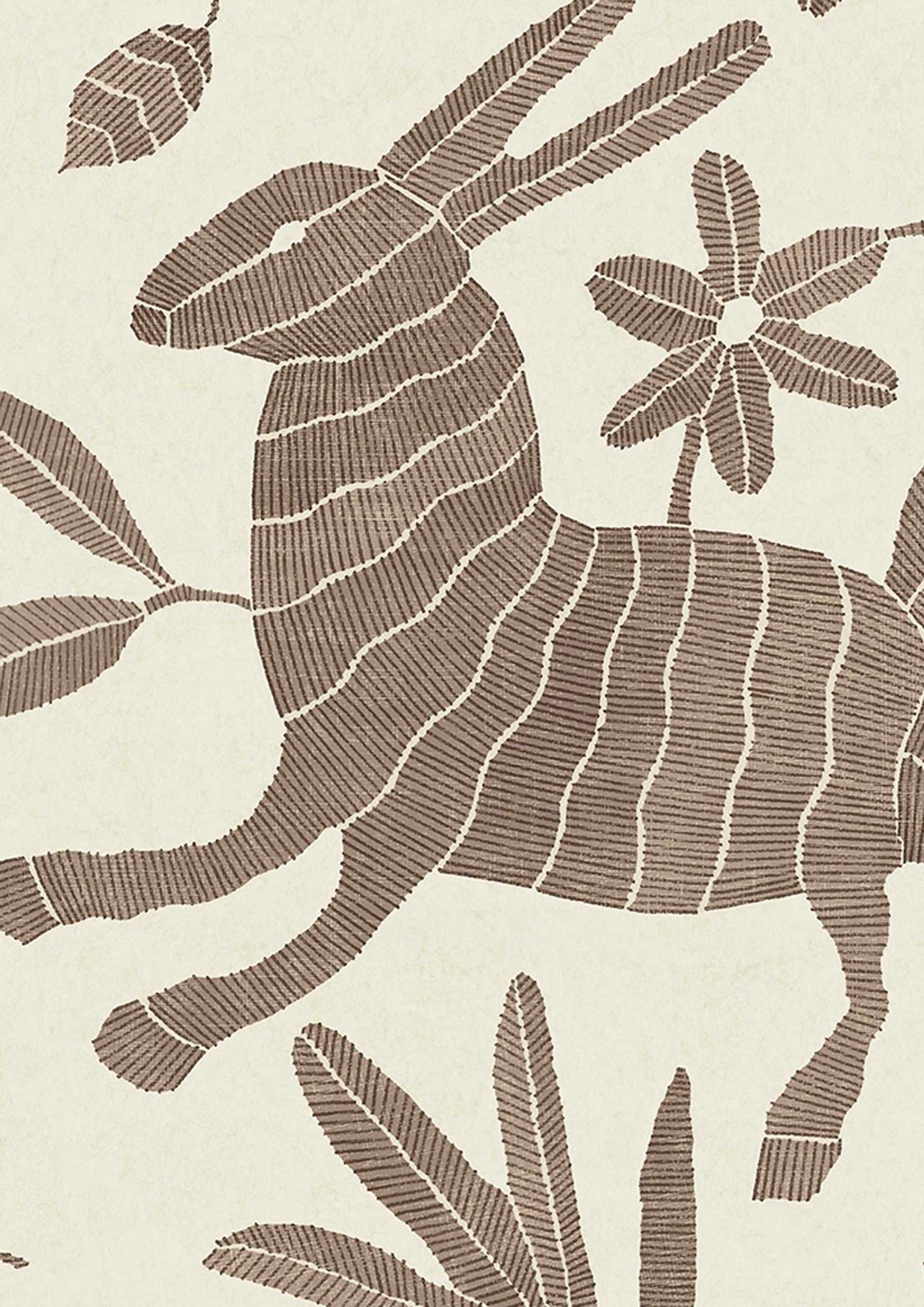 LW 352 664 Otomi Twiglet Wallpaper by Lewis & Wood