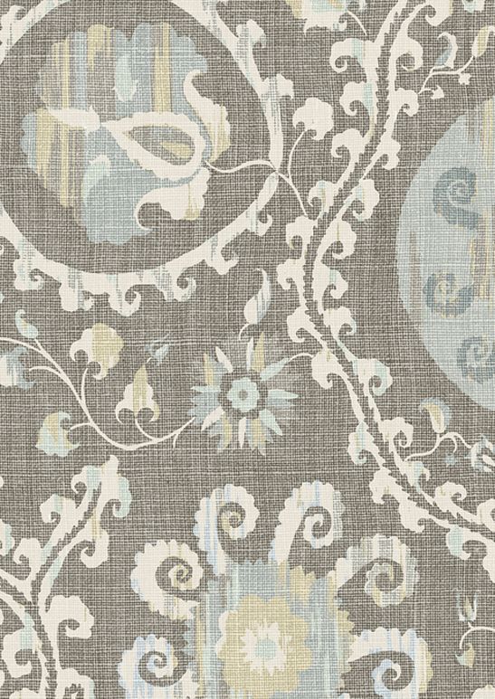 LW 294 576 Oxus Casement Blue Wallpaper by Lewis & Wood