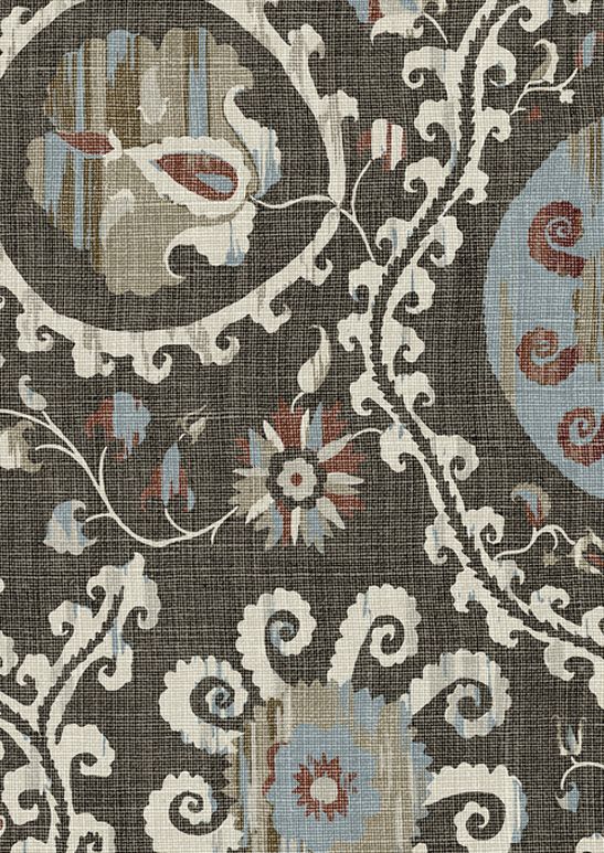 LW 294 579 Oxus Turkish Brown Wallpaper by Lewis & Wood