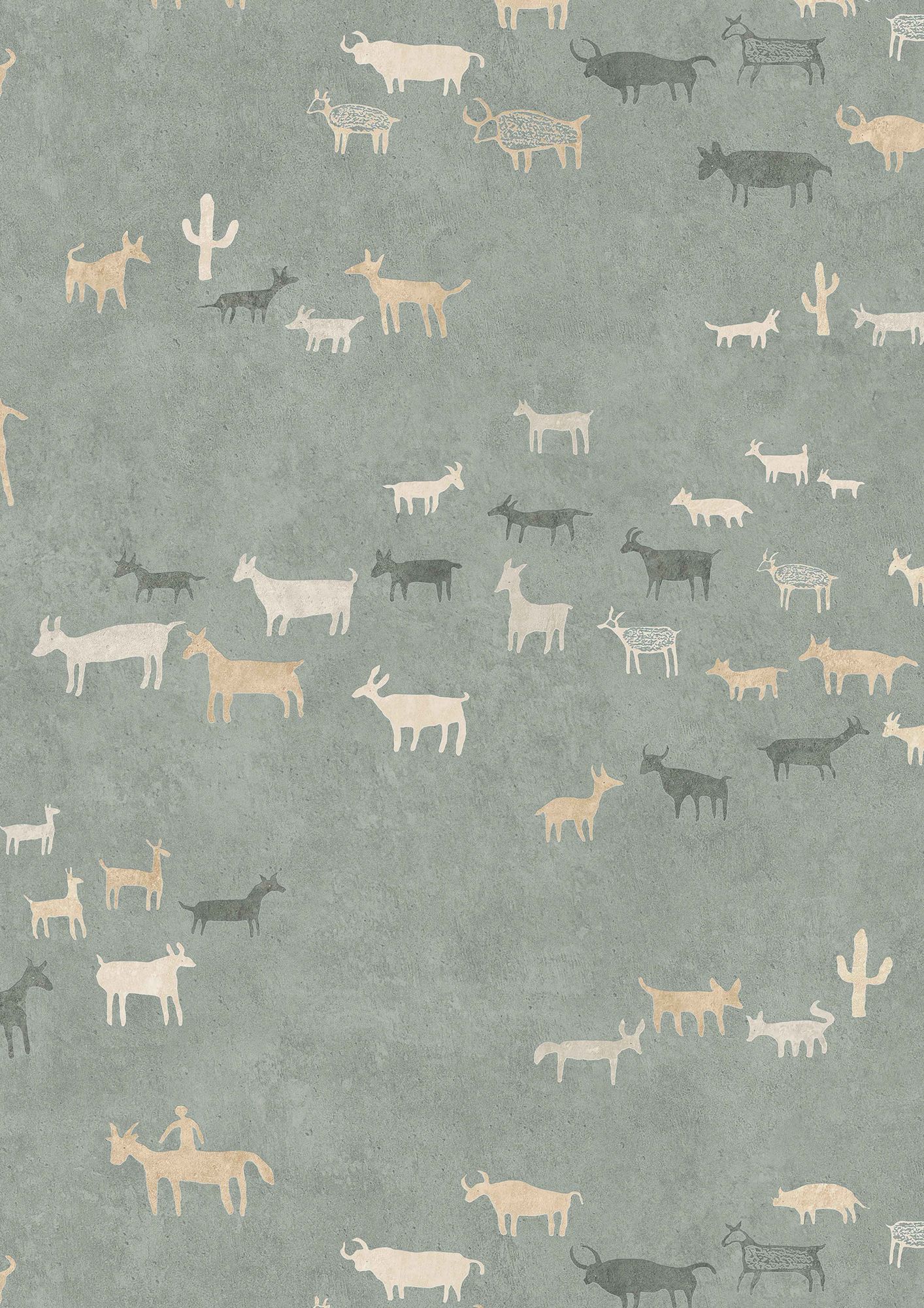 LW 378 700 Paper Trail River Wallpaper by Lewis & Wood