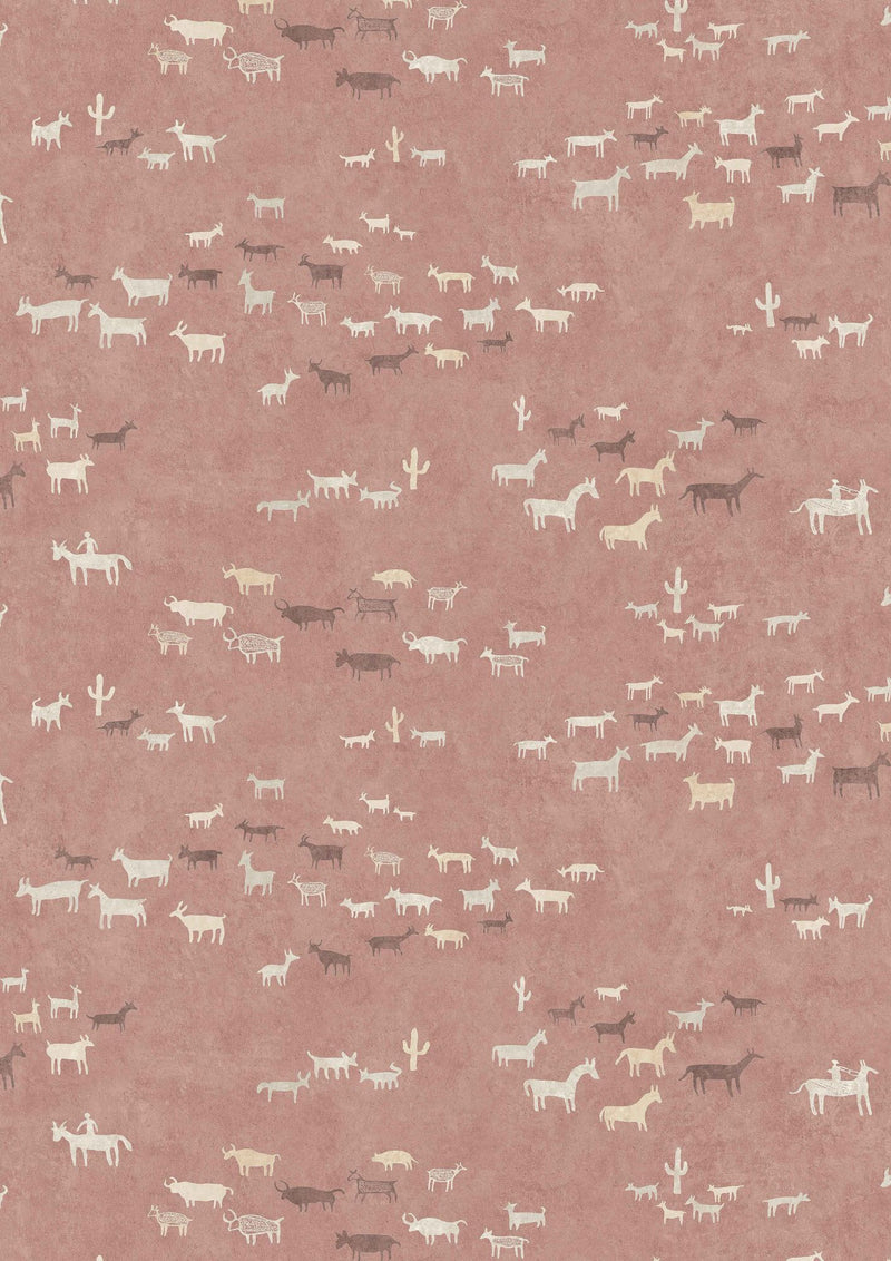 LW 378 695 Paper Trail Sunset Wallpaper by Lewis & Wood