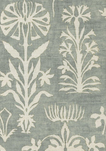 LW 297 24 Papyrus Eau de Nil Fabric by Lewis & Wood