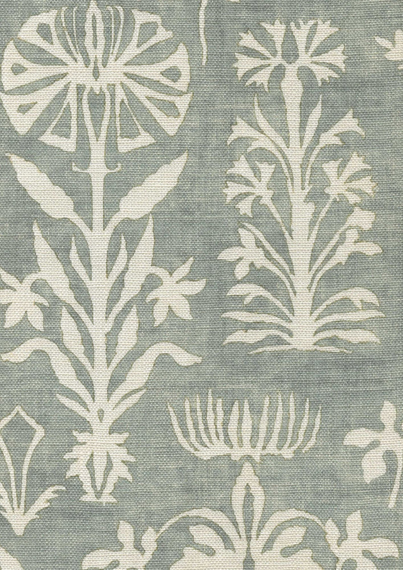 LW 297 24 Papyrus Eau de Nil Fabric by Lewis & Wood