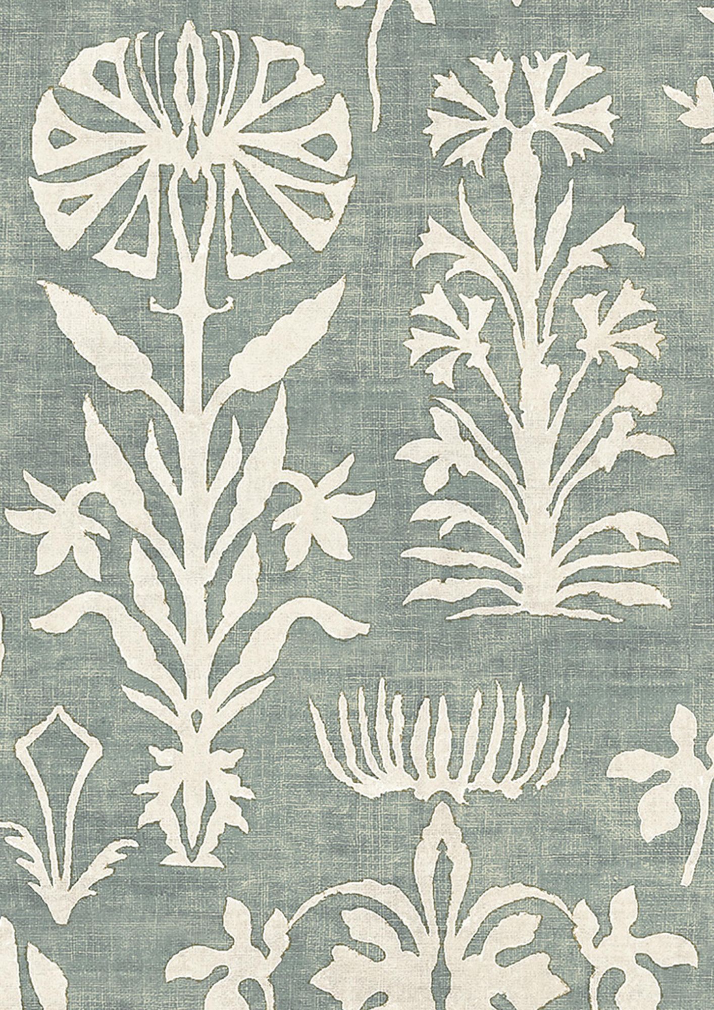 LW 301 24 Papyrus Eau de Nil Wallpaper by Lewis & Wood