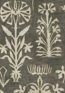 LW 297 552 Papyrus Nero Fabric by Lewis & Wood