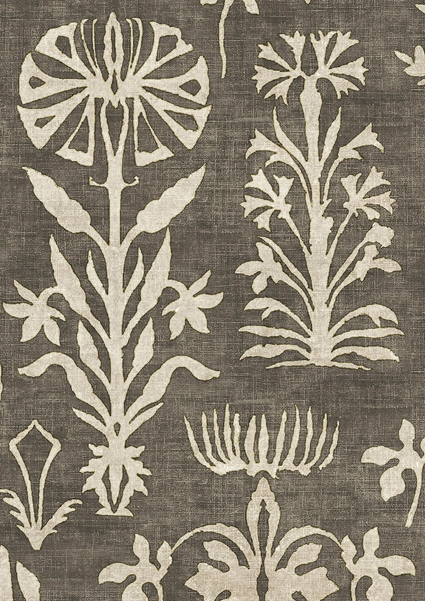 LW 301 552 Papyrus Nero Wallpaper by Lewis & Wood