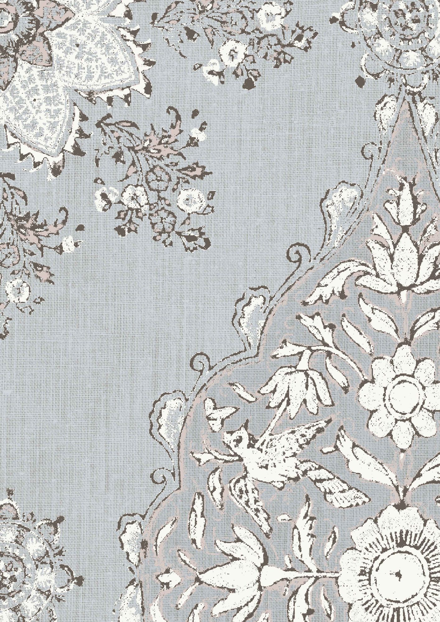 LW 303 586 Pashmina Meissen Wallpaper by Lewis & Wood