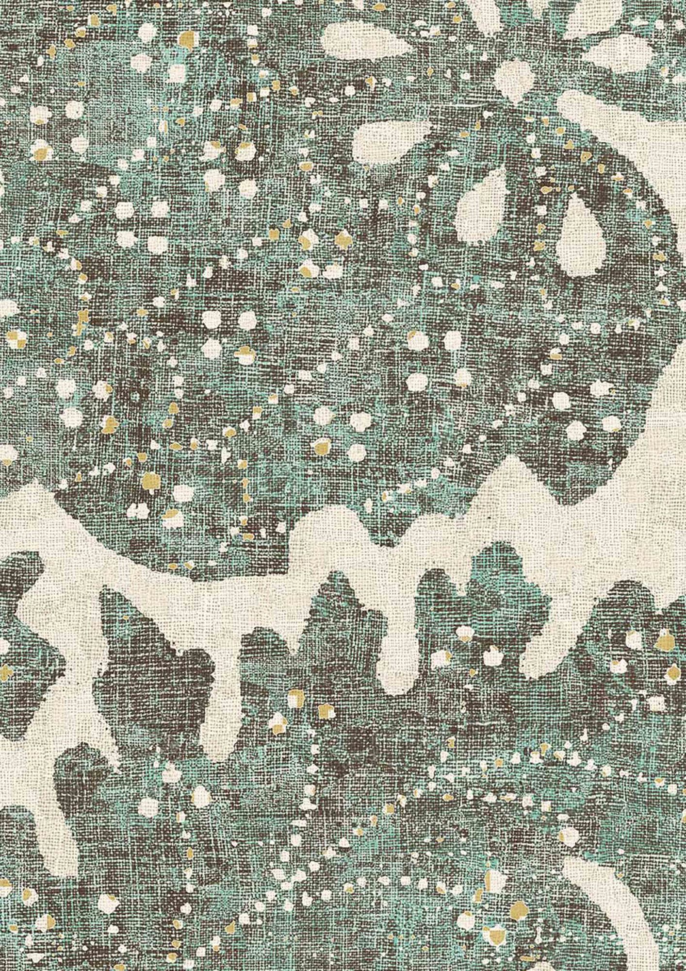 Pomegranate Verdigris Mediterranea Wallpaper by Lewis & Wood