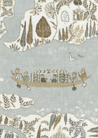 LW 363 667 Regatta Aqua Vita Fabric by Lewis & Wood
