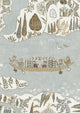 Regatta Aqua Vita The Srinagar Map Fabric by Lewis & Wood