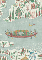 LW 364 668 Regatta Garland Wallpaper by Lewis & Wood