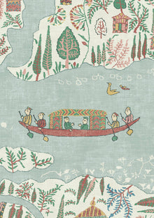 LW 364 668 Regatta Garland Wallpaper by Lewis & Wood