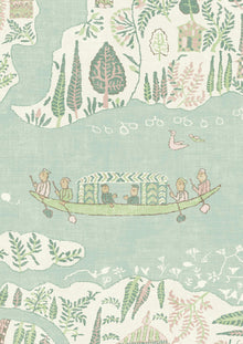 LW 364 669 Regatta Pistachio Rose Wallpaper by Lewis & Wood