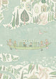 Regatta Pistachio Rose The Srinagar Map Wallpaper by Lewis & Wood