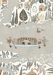 LW 364 670 Regatta Satsuma Soot Wallpaper by Lewis & Wood