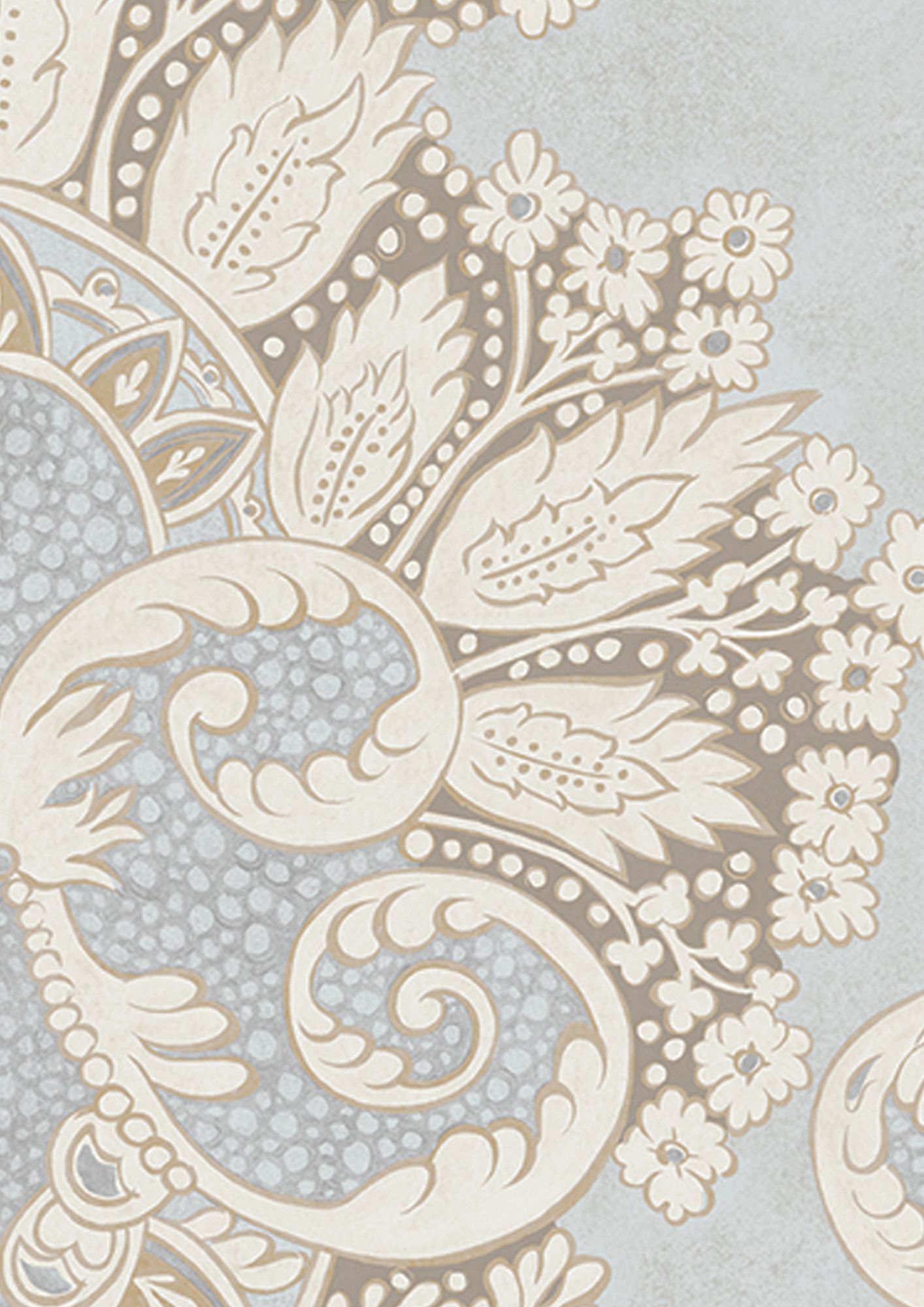 LW 208 302 Rococo Oasis Wallpaper by Lewis & Wood