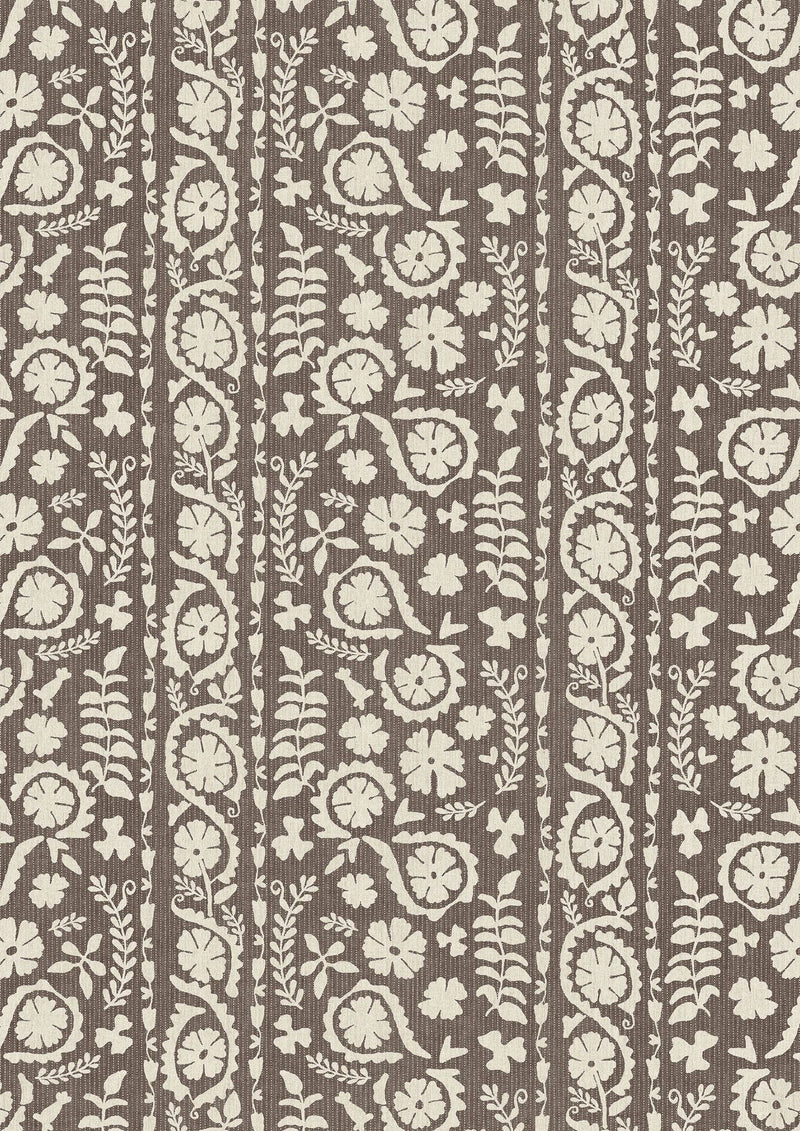 LW 372 589 Rosetta Cinders Fabric by Lewis & Wood