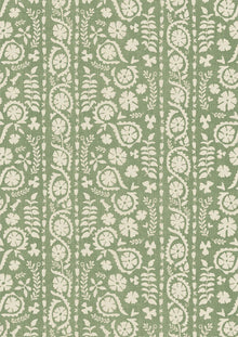 LW 372 55 Rosetta Fern Fabric by Lewis & Wood