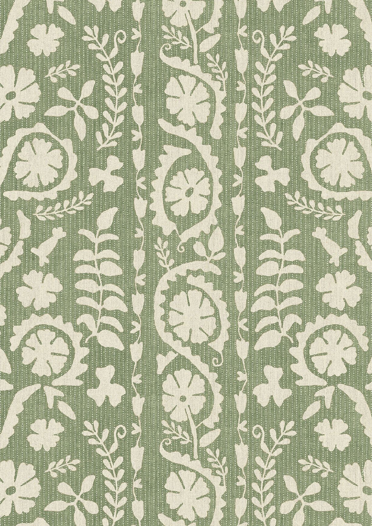 LW 372 55 Rosetta Fern Fabric by Lewis & Wood