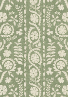 LW 372 55 Rosetta Fern Fabric by Lewis & Wood