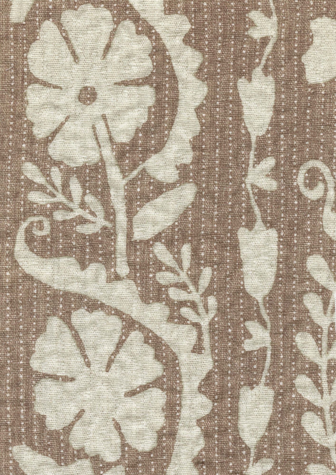 Rosetta Nutmeg Sprigs & Twigs Fabric by Lewis & Wood