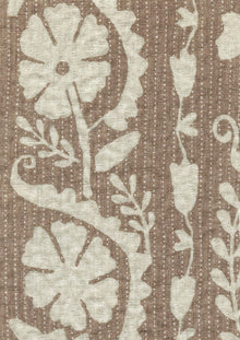 Rosetta Nutmeg Sprigs & Twigs Fabric by Lewis & Wood