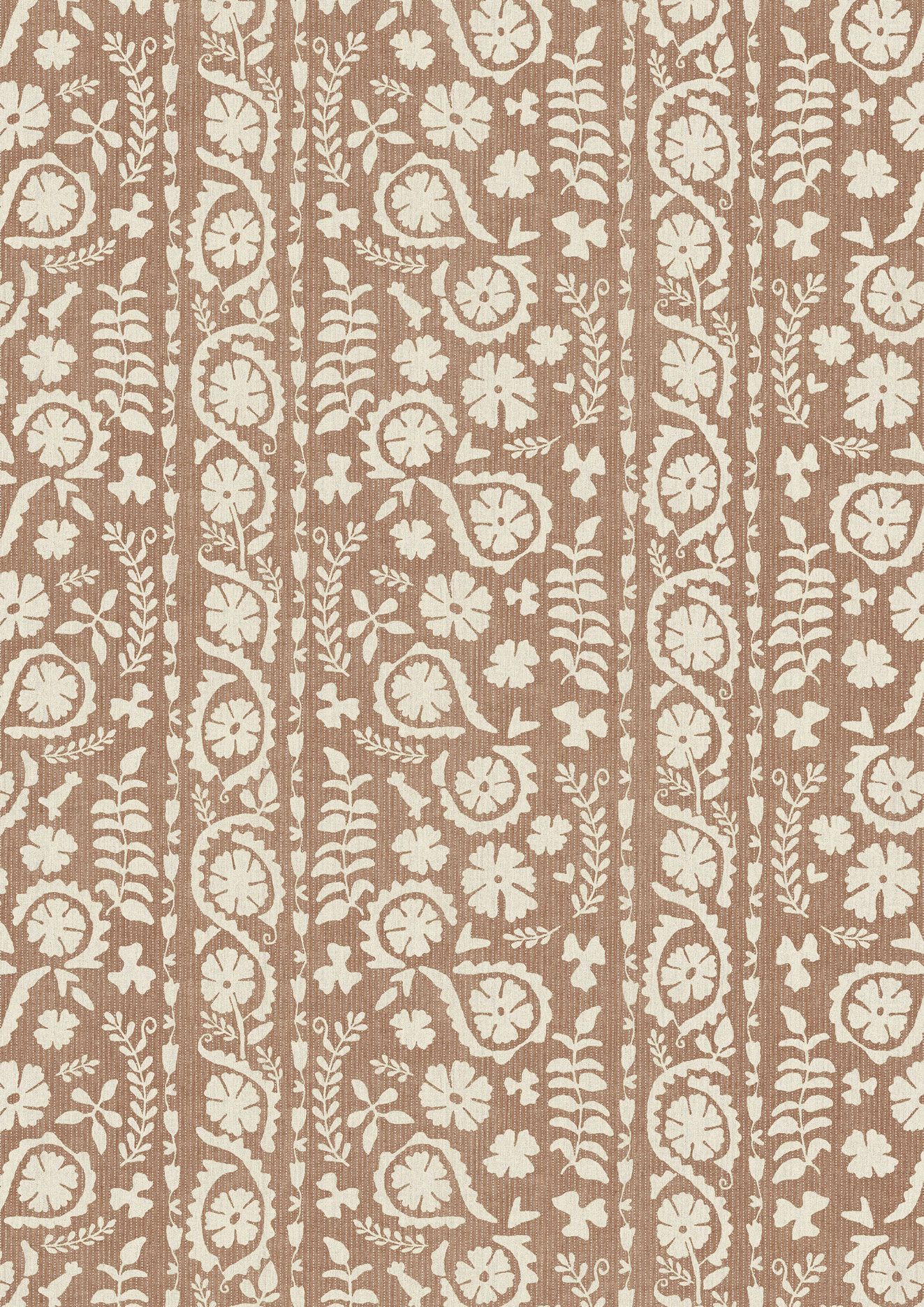 LW 372 298 Rosetta Nutmeg Fabric by Lewis & Wood