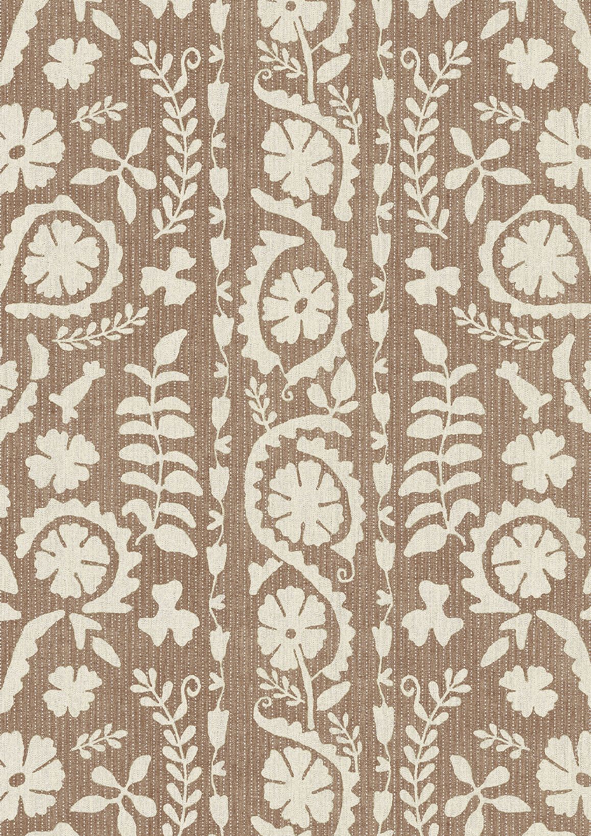 LW 372 298 Rosetta Nutmeg Fabric by Lewis & Wood