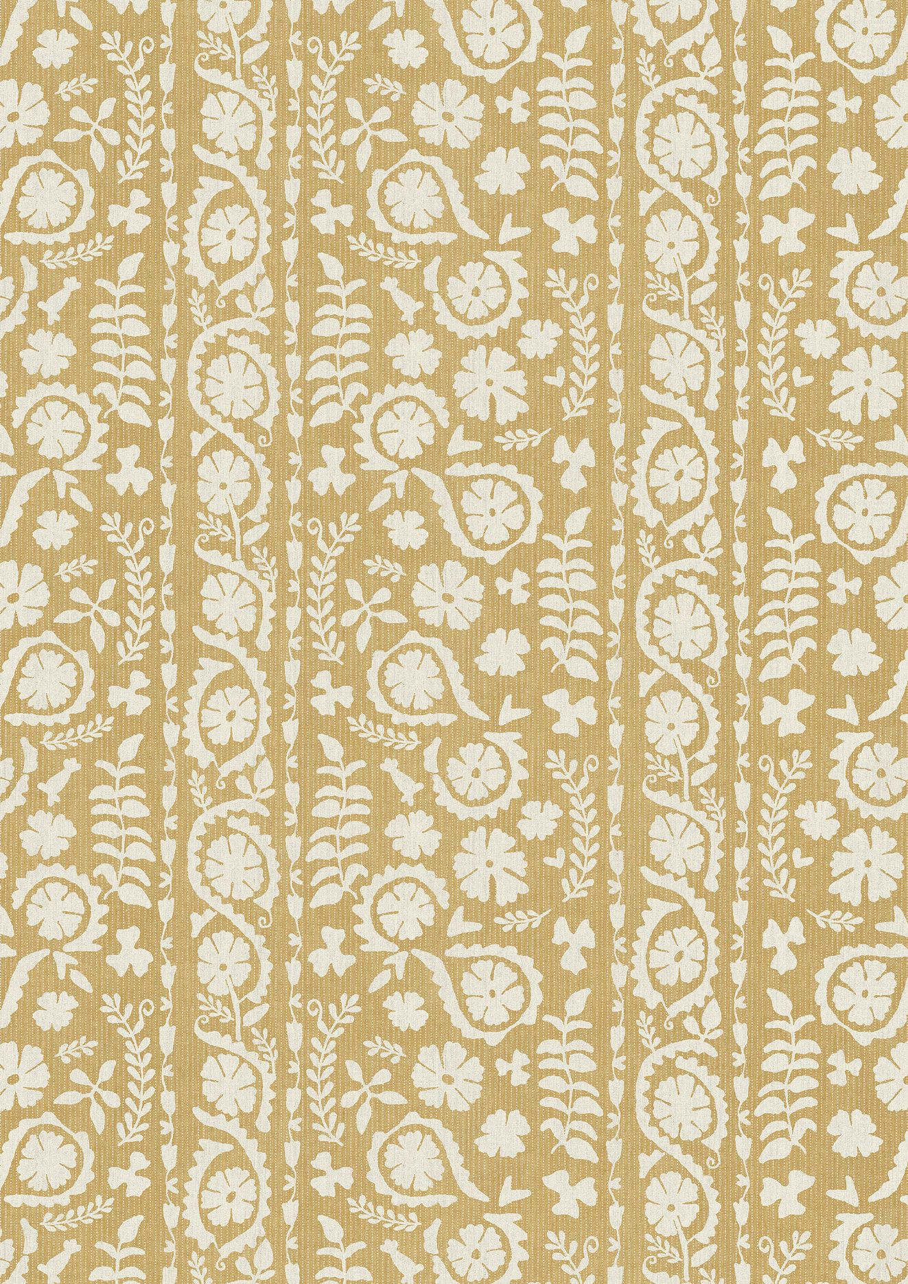 LW 372 40 Rosetta Saffron Fabric by Lewis & Wood