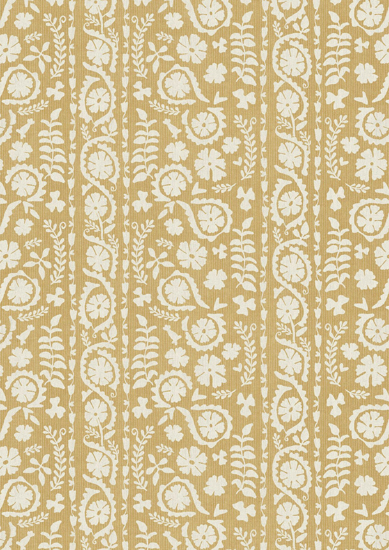 LW 372 40 Rosetta Saffron Fabric by Lewis & Wood