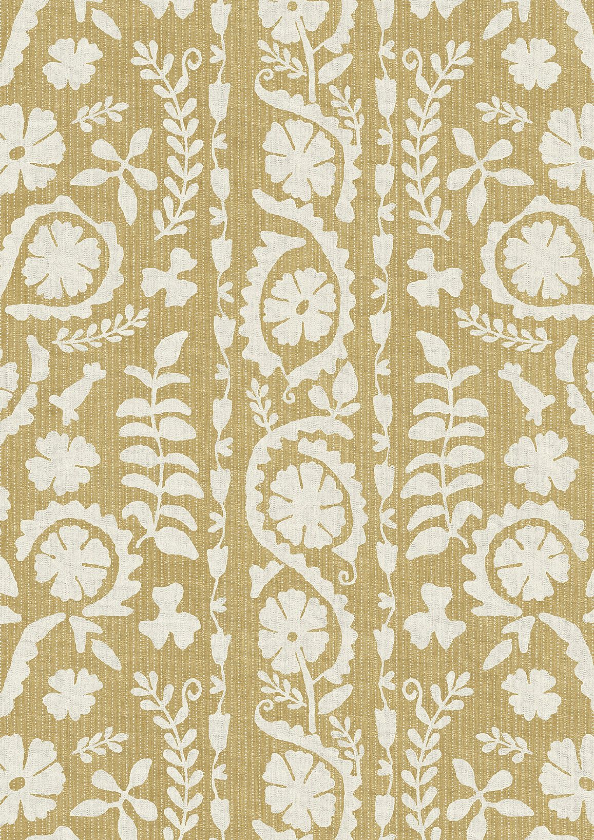 LW 372 40 Rosetta Saffron Fabric by Lewis & Wood