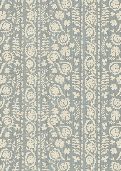 Rosetta Smoke Fabric by Lewis & Wood