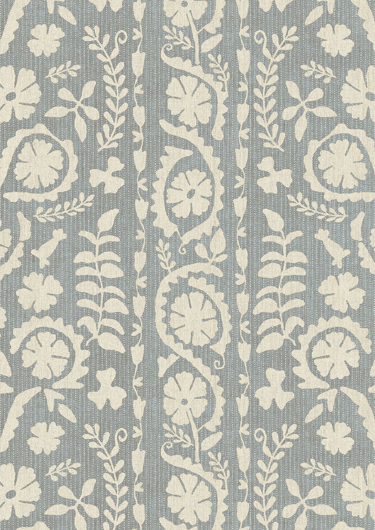Rosetta Smoke Sprigs & Twigs Fabric by Lewis & Wood