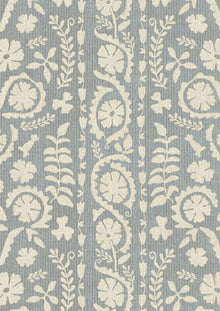 Rosetta Smoke Sprigs & Twigs Fabric by Lewis & Wood