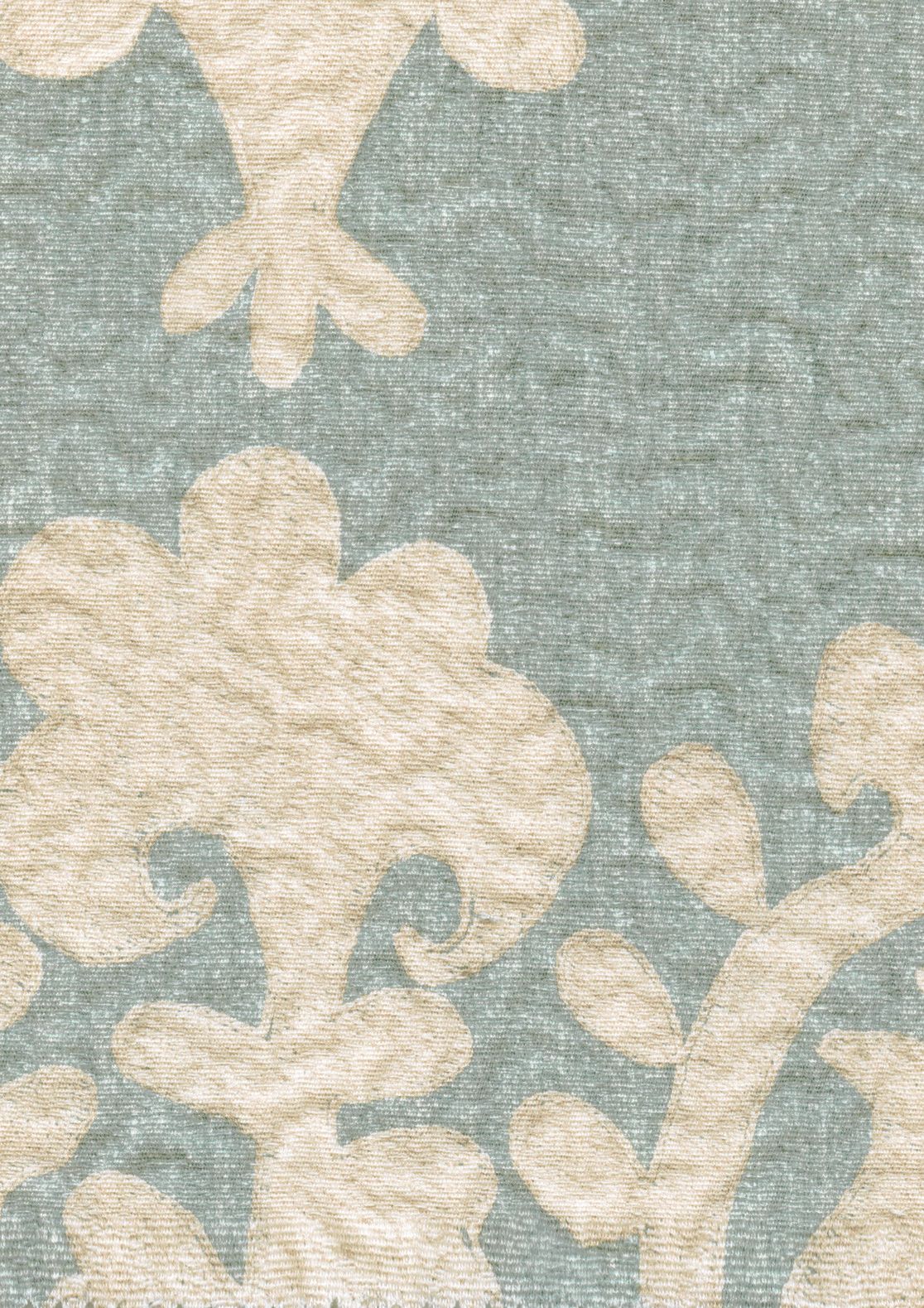 LW 347 653 Saracen Aquamarine Fabric by Lewis & Wood