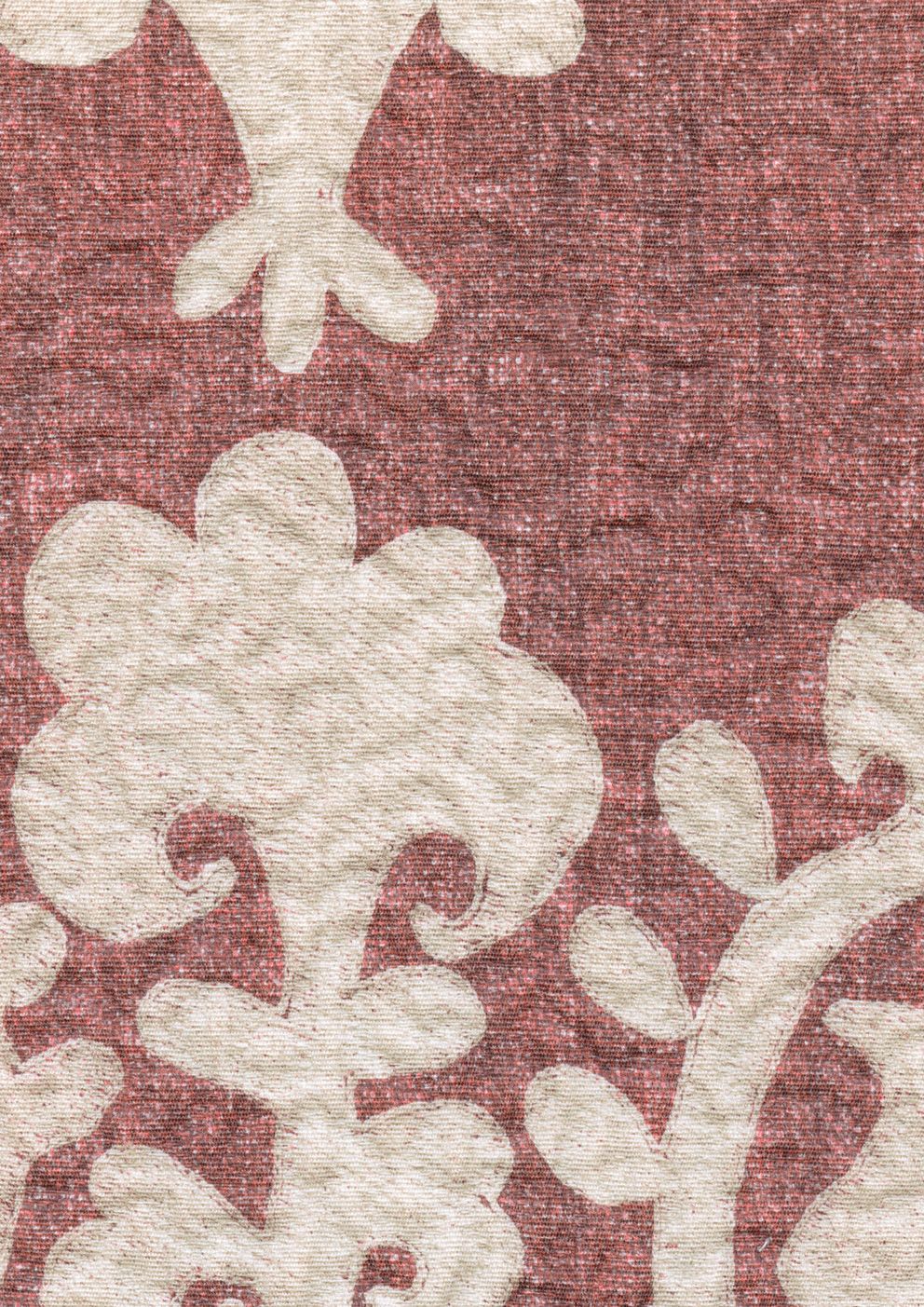 LW 347 615 Saracen Turkish Rose Fabric by Lewis & Wood