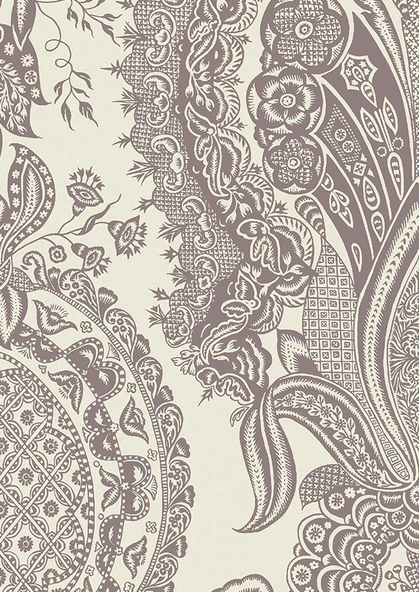 LW 227 347 Saskia Amethyst Wallpaper by Lewis & Wood
