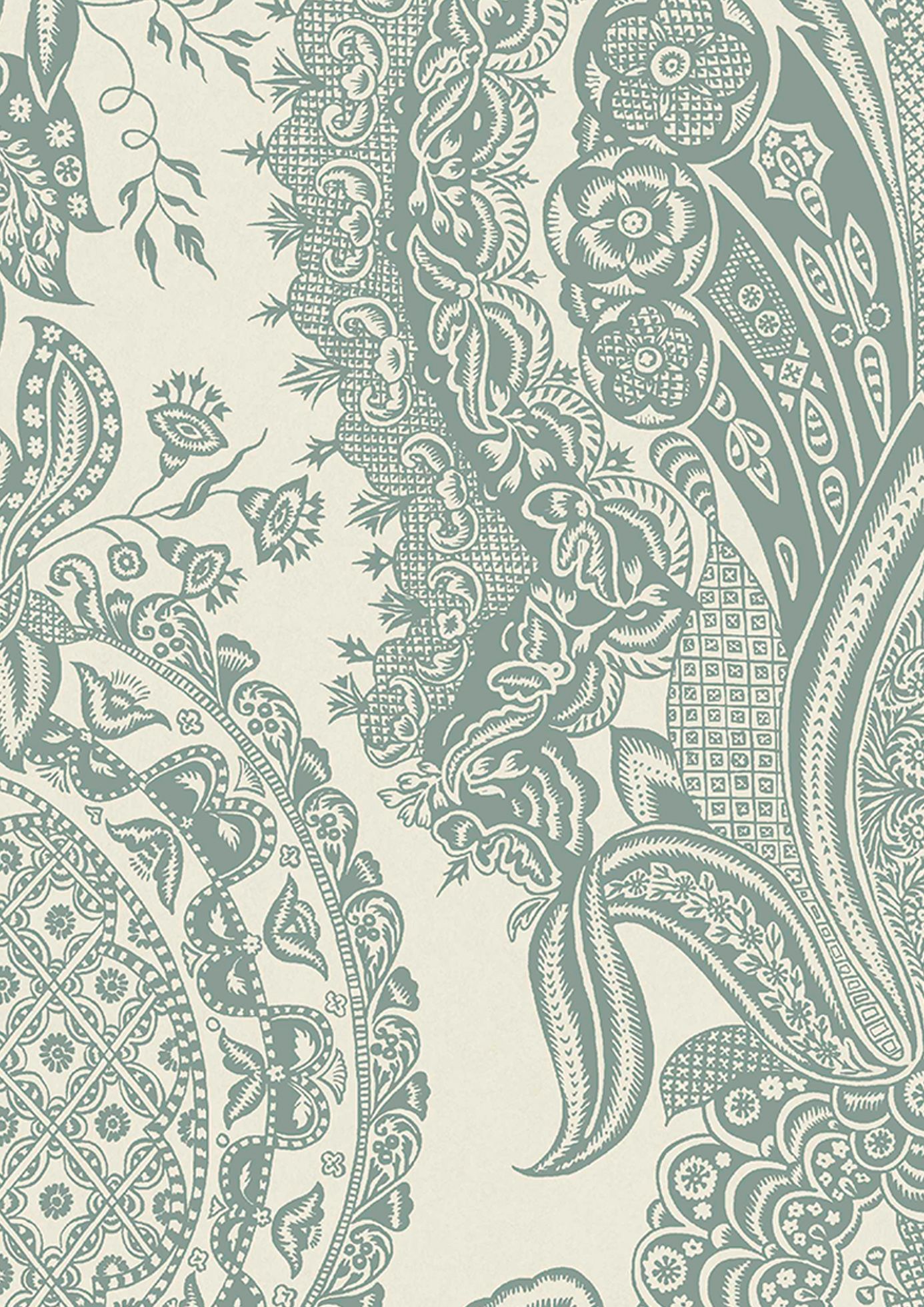 LW 227 346 Saskia Aquamarine Wallpaper by Lewis & Wood
