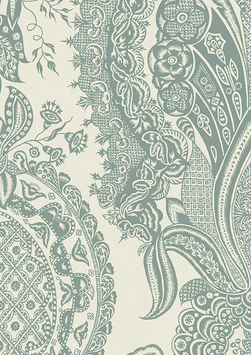 LW 227 346 Saskia Aquamarine Wallpaper by Lewis & Wood