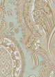 Saskia Blue Pearl History Papers Wallpaper by Lewis & Wood
